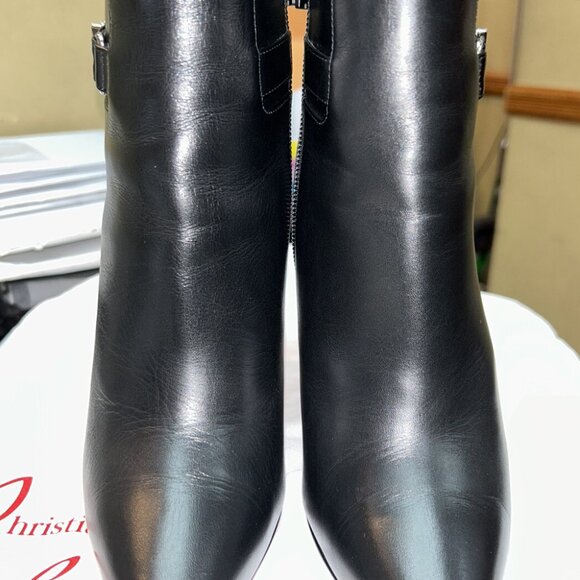 Christian Louboutin Lock So Kate Booty 100 Black Leather - Picture 3 of 12